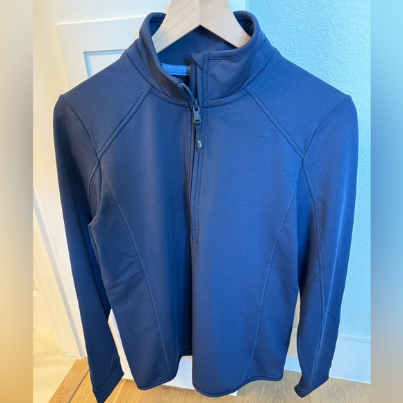 Women’s Vineyard Vines 3/4 Zip Performance Pullover Size Medium Navy - Picture 1 of 7